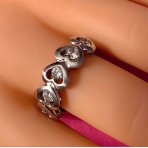 Valentines My HEART Belongs to YOU!      CZ Band Ring!